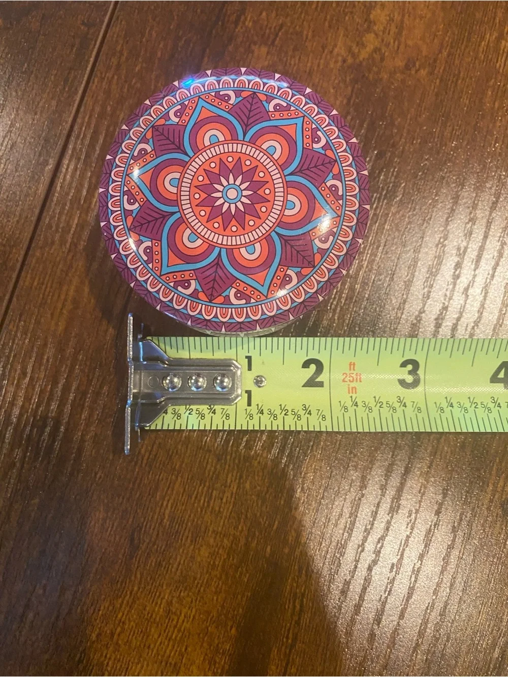 Colorful Mandala - Purple, Pink, Teal 100% Soy Candle